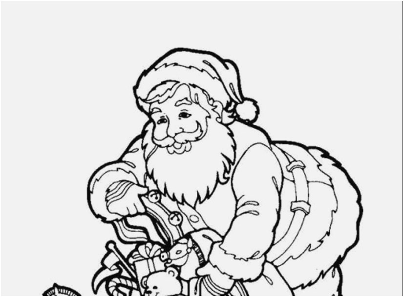 The Ideal Pictures Santa Coloring Pages Perfect 827x609 The Ideal Pictures Santa Coloring Pages Perfect
