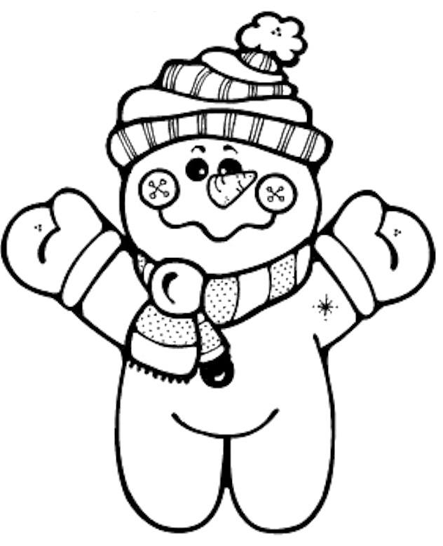 Cute Snowman Coloring Pages 632x779 Cute Snowman Coloring Pages