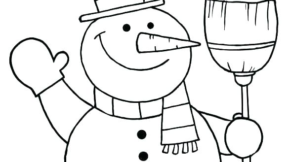 Snow Man Coloring Page S S Christmas Snowman Coloring Pages Free 585x329 Snow Man Coloring Page S S Christmas Snowman Coloring Pages Free