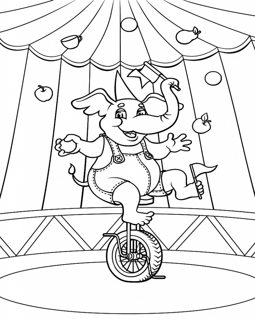 Coloring Pages Circus at GetColorings.com | Free printable colorings ...