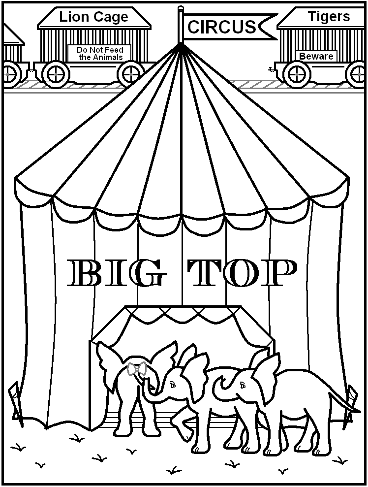 Printable Circus Coloring Pages 748x989 Printable Circus Coloring Pages