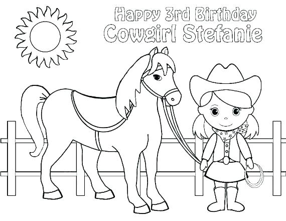 570x440 Free Printable Cowgirl Coloring Pages Cowboy Kids Hat Cartoons