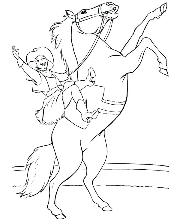 600x734 Cowgirl Coloring Pages