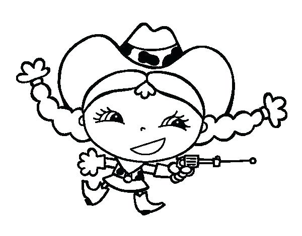 600x470 Cowboy Cowgirl Coloring Pages This Is Pictures Joyful Page