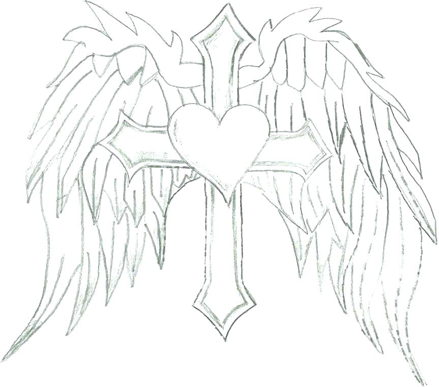 Angel Wings Coloring Pages Coloring Page Cross Cross Coloring 863x761 Angel Wings Coloring Pages Coloring Page Cross Cross Coloring