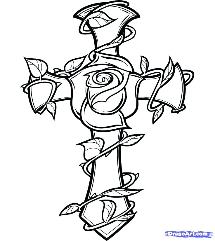 Coloring Pages Of Crosses And Roses Hearts With Wings Coloring 736x826 Coloring Pages Of Crosses And Roses Hearts With Wings Coloring