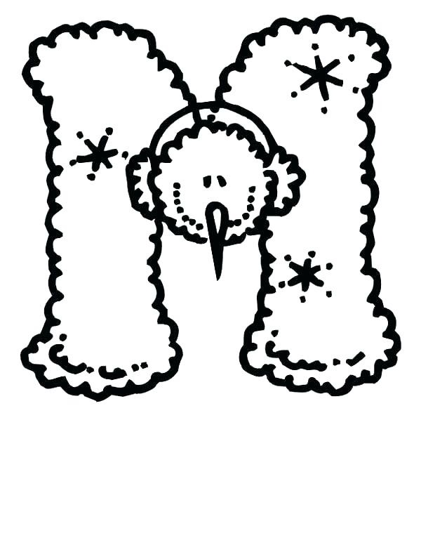 600x776 M Coloring Sheets