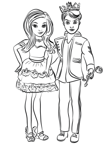 343x480 Printable Coloring Pages Descendants