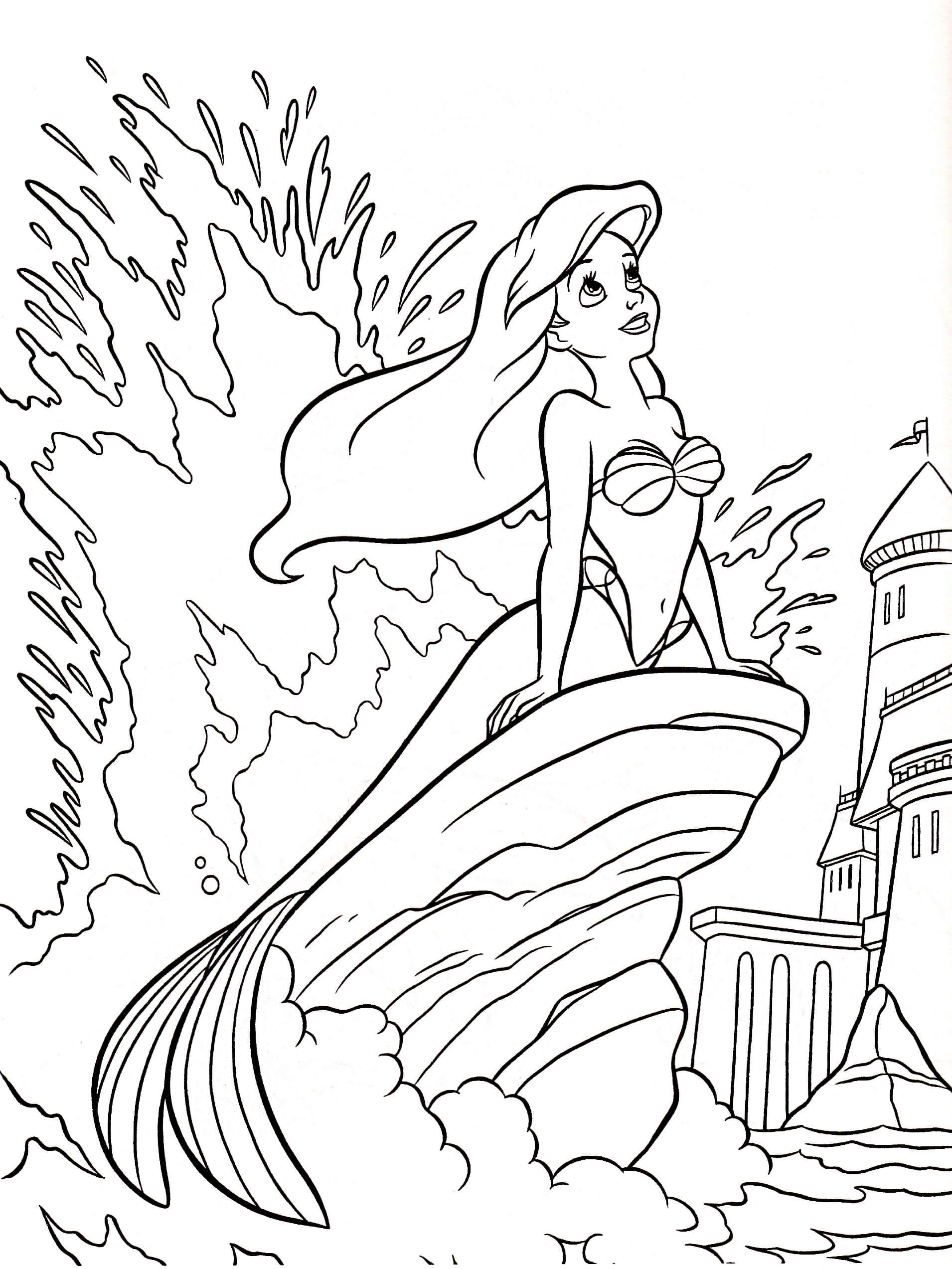 Disney Ariel Coloring Pages Colorables The Little Mermaid 1910x2545 Disney Ariel Coloring Pages Colorables The Little Mermaid