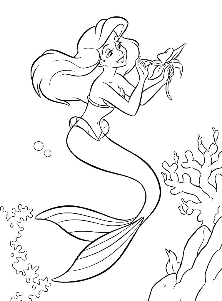 Free Coloring Pages Disney Princess Ariel At Character 755x1024 Free Coloring Pages Disney Princess Ariel At Character