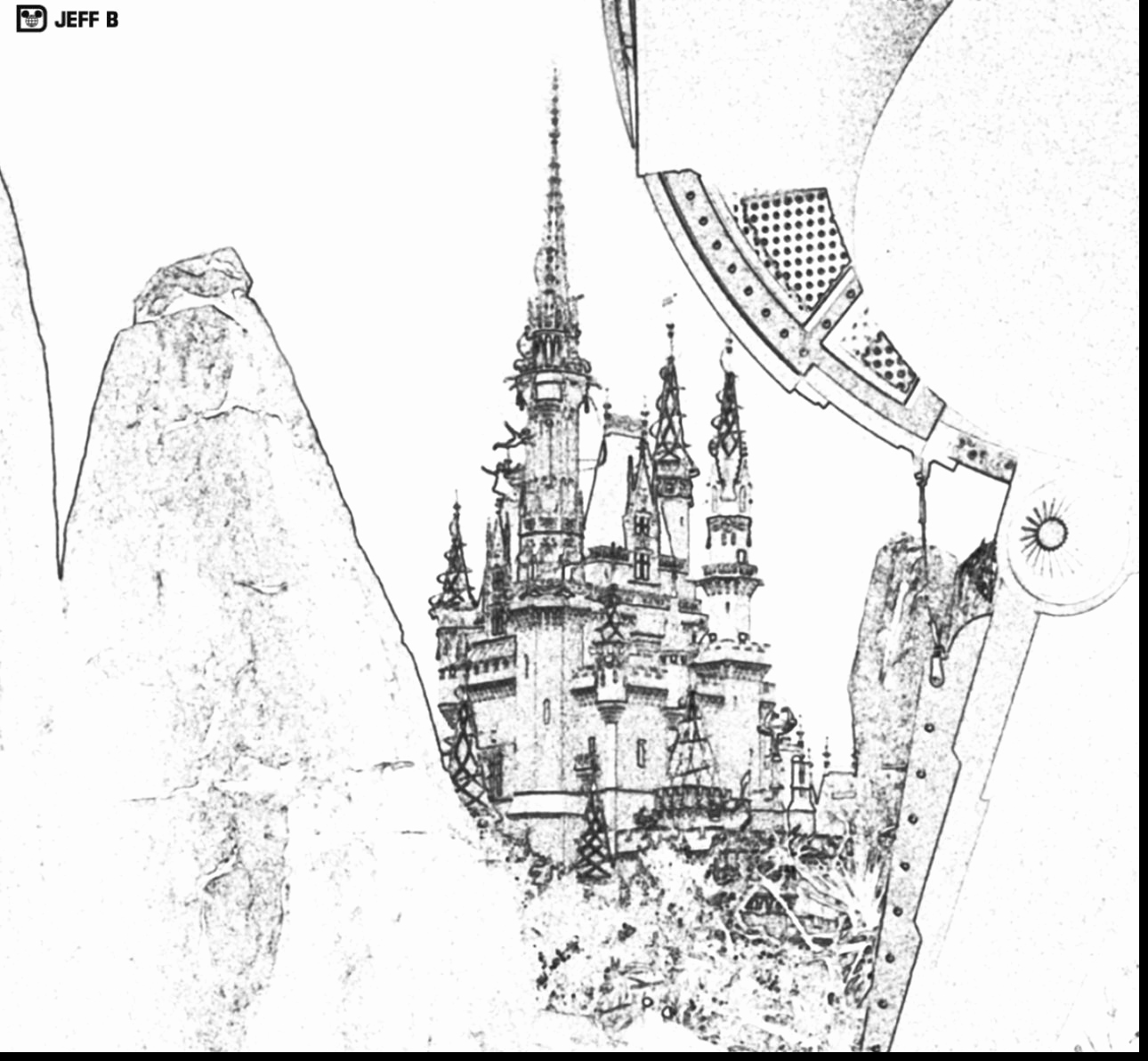Coloring Pages Disney Castle