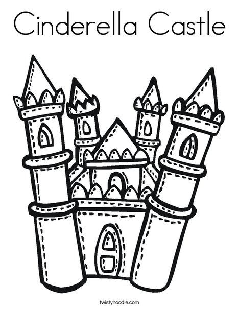 Disney Castle Coloring Pages Printable Cinderella Castle Coloring 468x605 Disney Castle Coloring Pages Printable Cinderella Castle Coloring