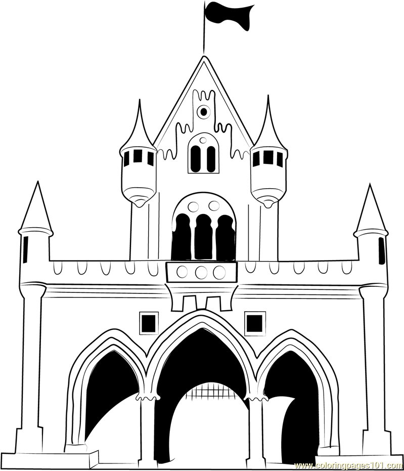 Walt Disney Castle Coloring Page 799x931 Walt Disney Castle Coloring Page