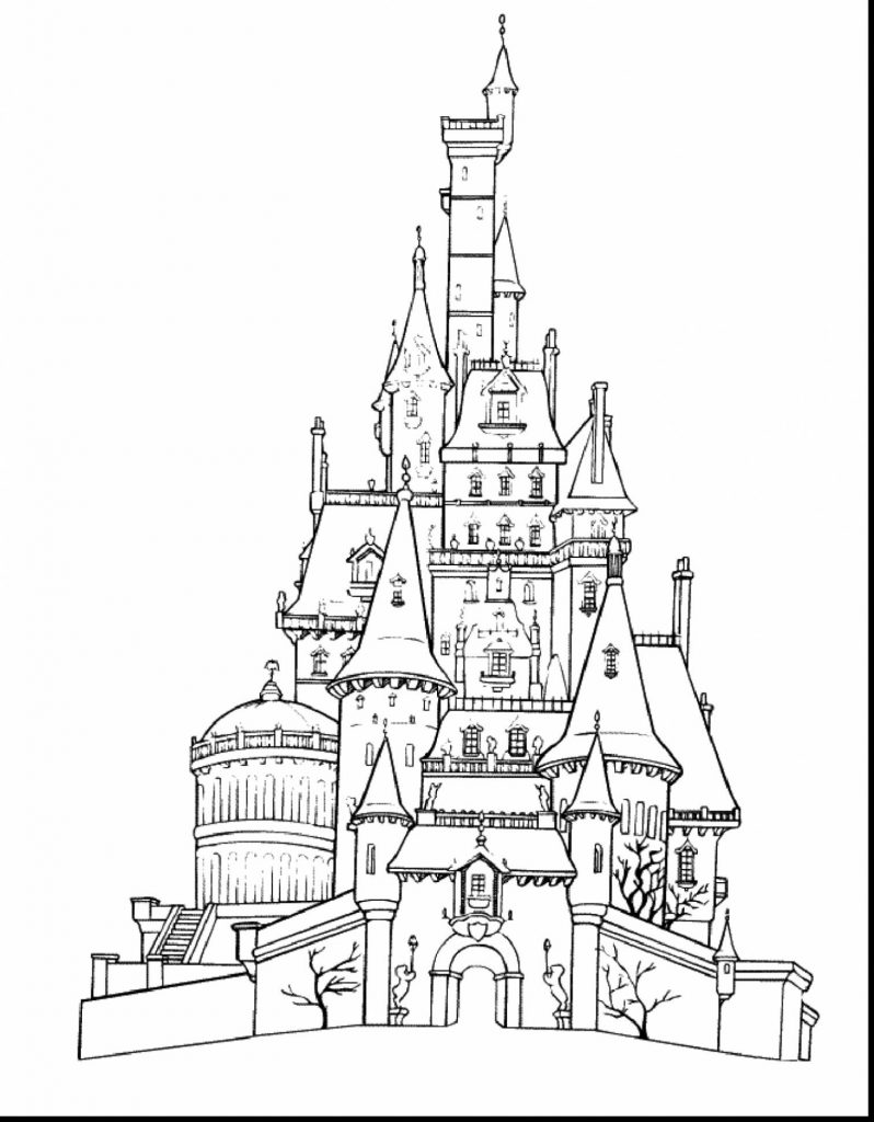 Castle Coloring Page 798x1024 Castle Coloring Page