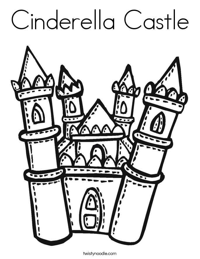 Cinderella Castle Coloring Page 685x886 Cinderella Castle Coloring Page