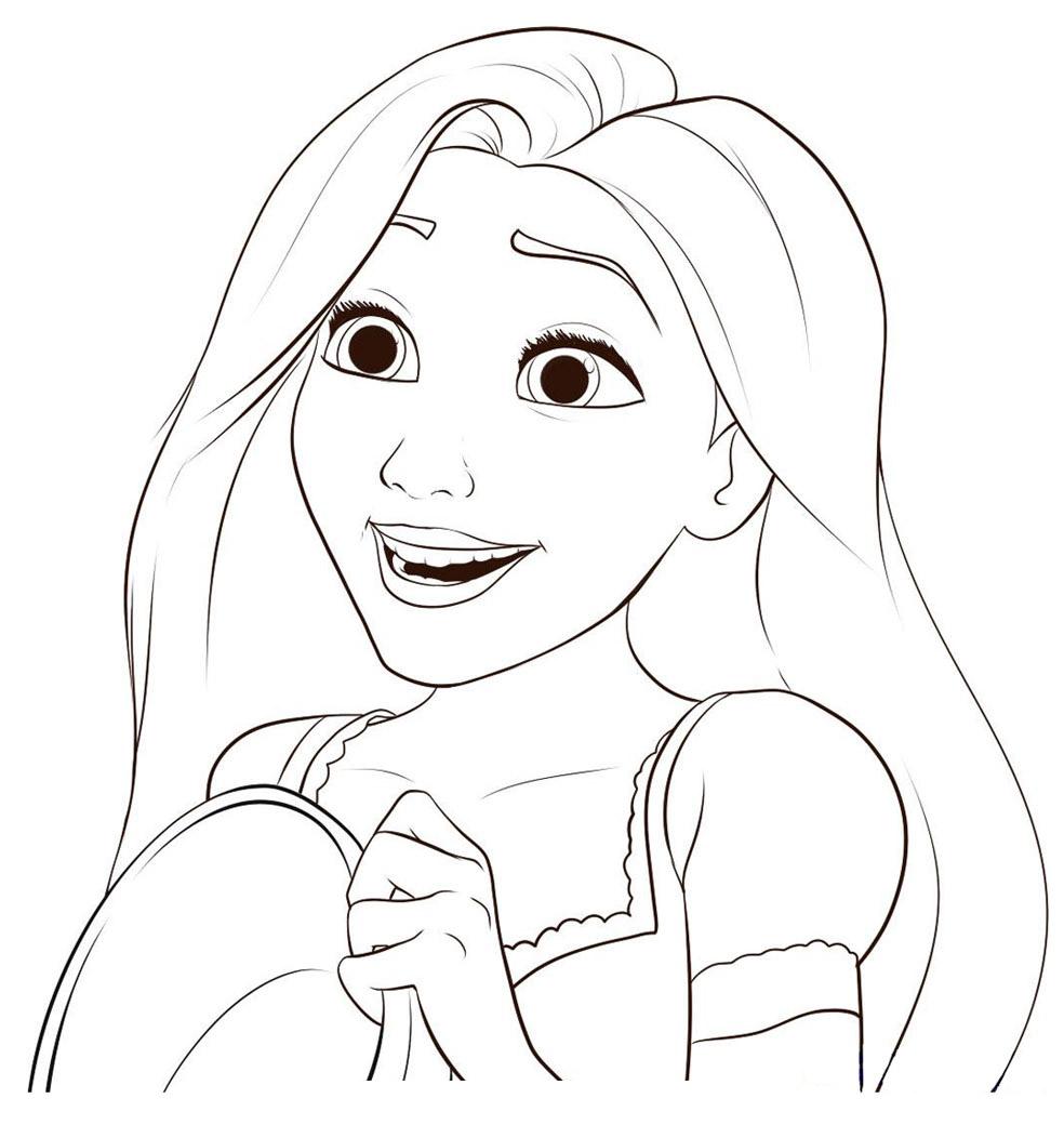 Disney Princess Tangled Rapunzel Coloring Pages Free Printable 984x1052 Disney Princess Tangled Rapunzel Coloring Pages Free Printable