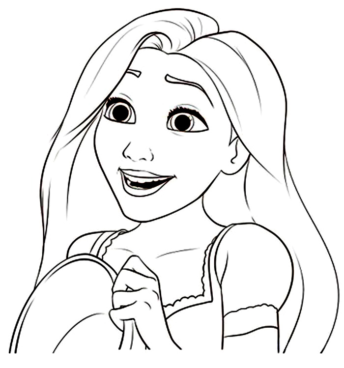 Rapunzel Coloring Pages 700x749 Rapunzel Coloring Pages