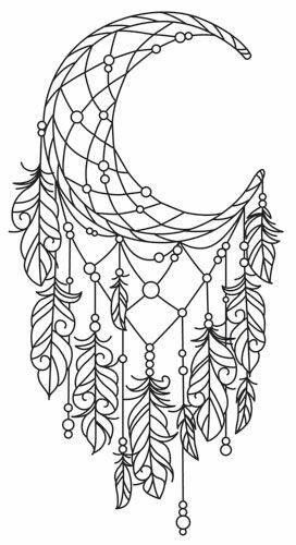 Adult Coloring Pages Moon Dream Catchers Free 272x500 Adult Coloring Pages Moon Dream Catchers Free