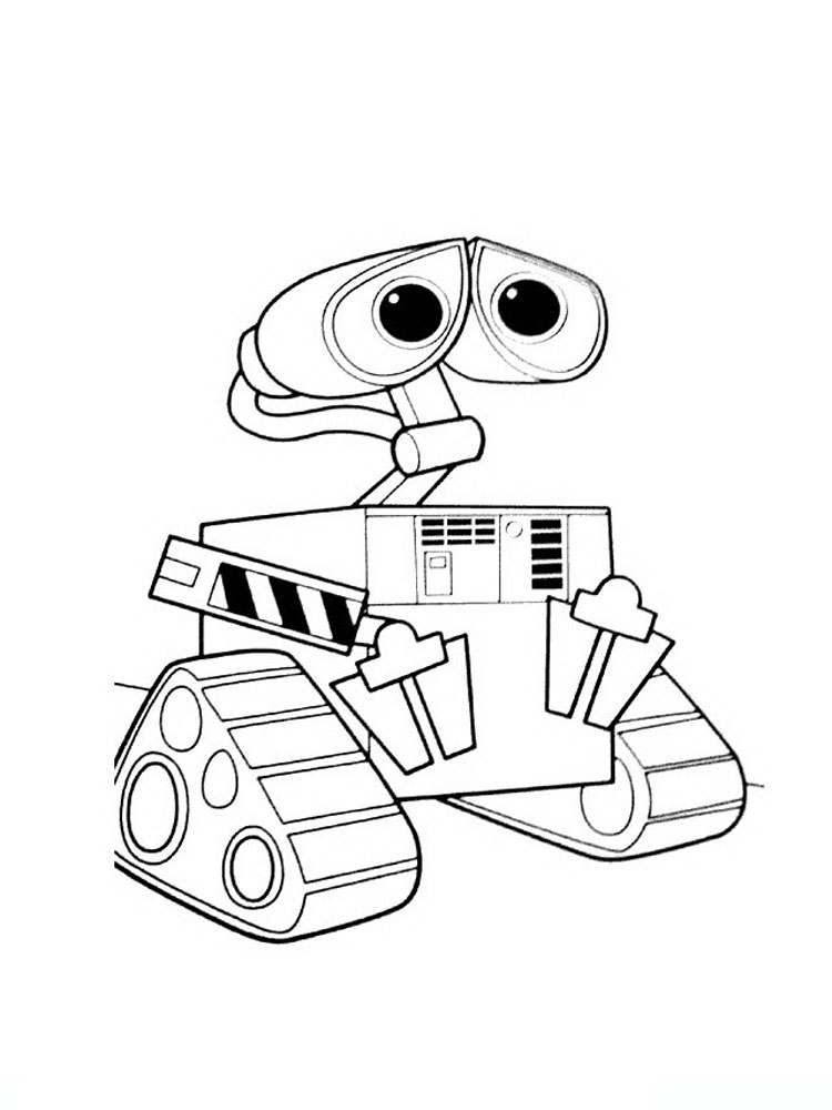750x1000 Wall E Coloring Pages 7