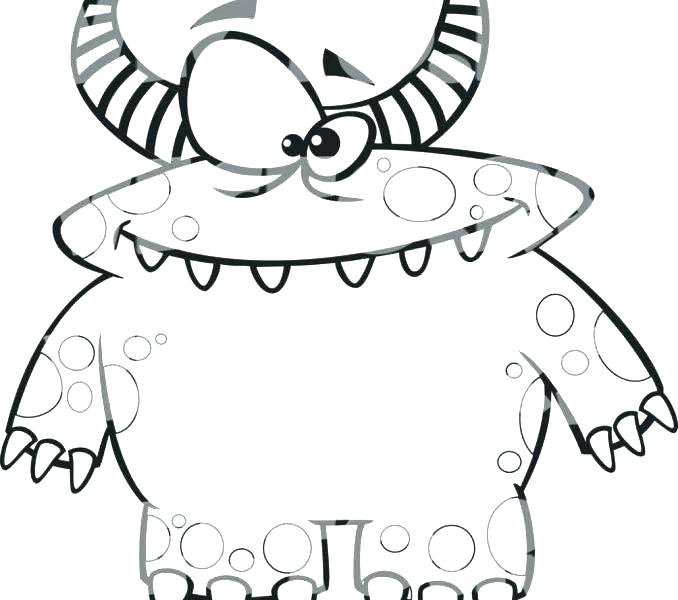 678x600 Coloring Page Monster Monster House Coloring Pages Monster House
