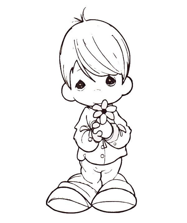 Easy Printable Precious Moments Coloring Pages 600x715 Easy Printable Precious Moments Coloring Pages