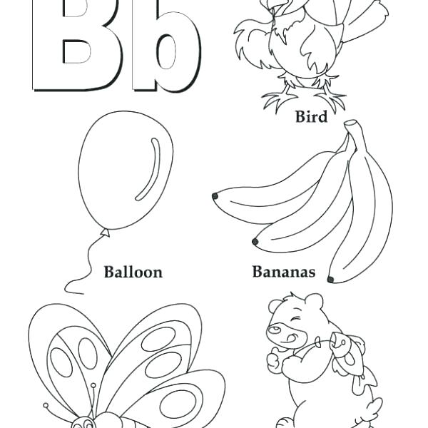 600x600 Coloring Pages Letter B Coloring Page Letter A Coloring Pages