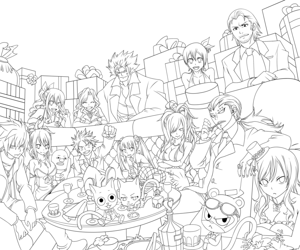 Fairy Tail Coloring Pages 979x816 Fairy Tail Coloring Pages