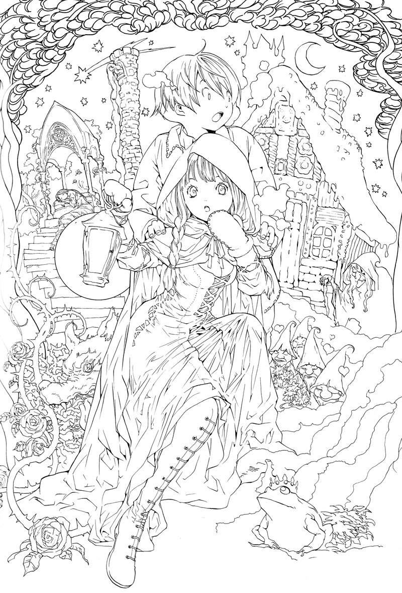 Adult Coloring Pages Fairy Tale Gallery Coloring Sheets 800x1178 Adult Coloring Pages Fairy Tale Gallery Coloring Sheets