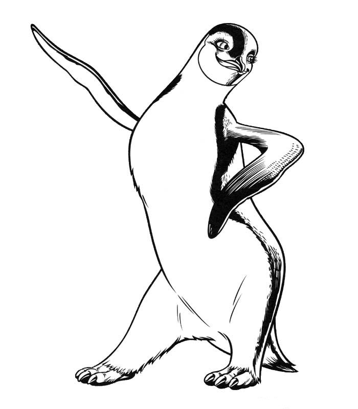 700x800 Kids N 8 Coloring Pages Of Happy Feet