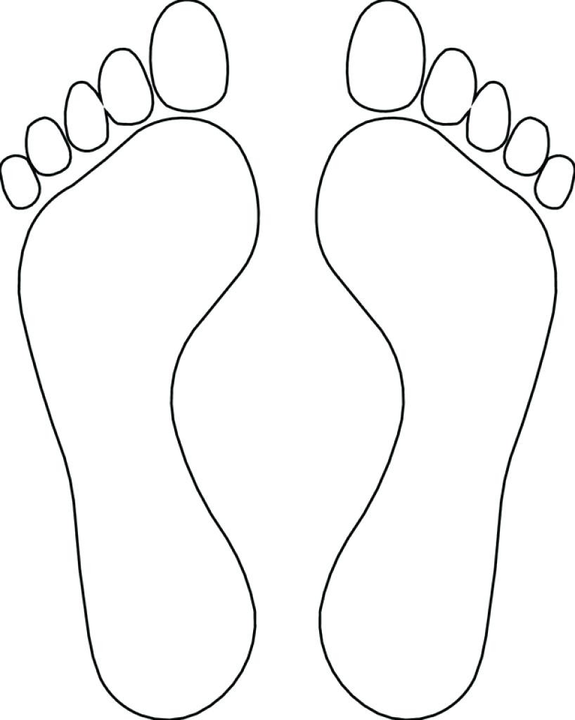 818x1024 Dinosaur Footprint Drawing