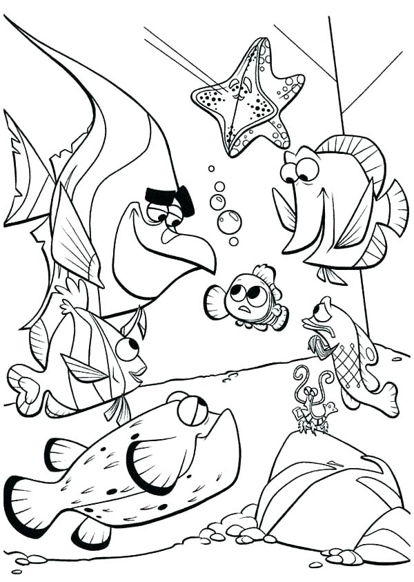600x843 Finding Nemo Coloring Page Finding Coloring Page Finding Coloring