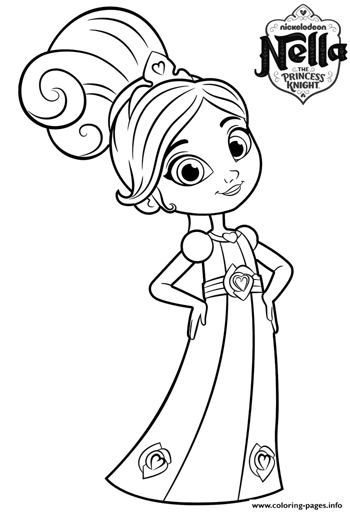 700x1024 8 Year Old Princess Nella Knight Coloring Pages Printable