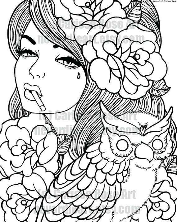 570x713 Female Coloring Pages Hairstyle Coloring Pages Coloring Pages
