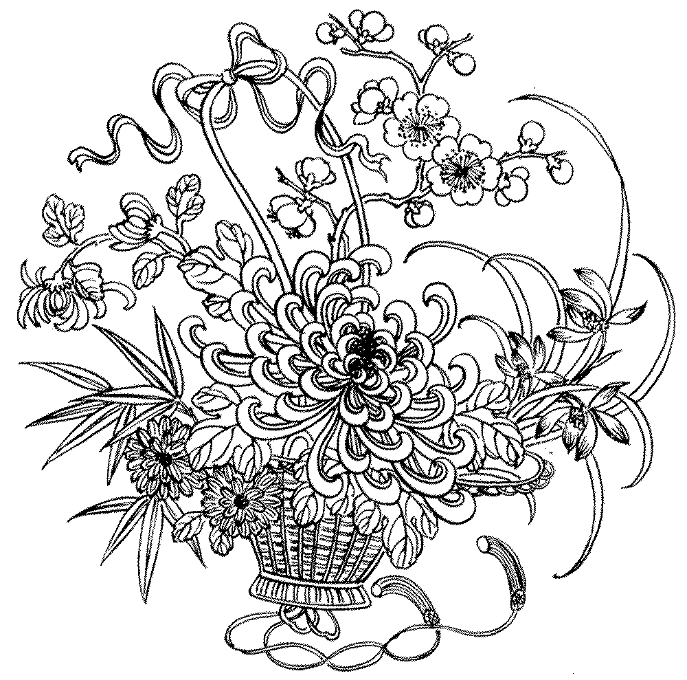 Free Flower Coloring Pages For Adults Join My Grown Up Coloring 1000x989 Free Flower Coloring Pages For Adults Join My Grown Up Coloring