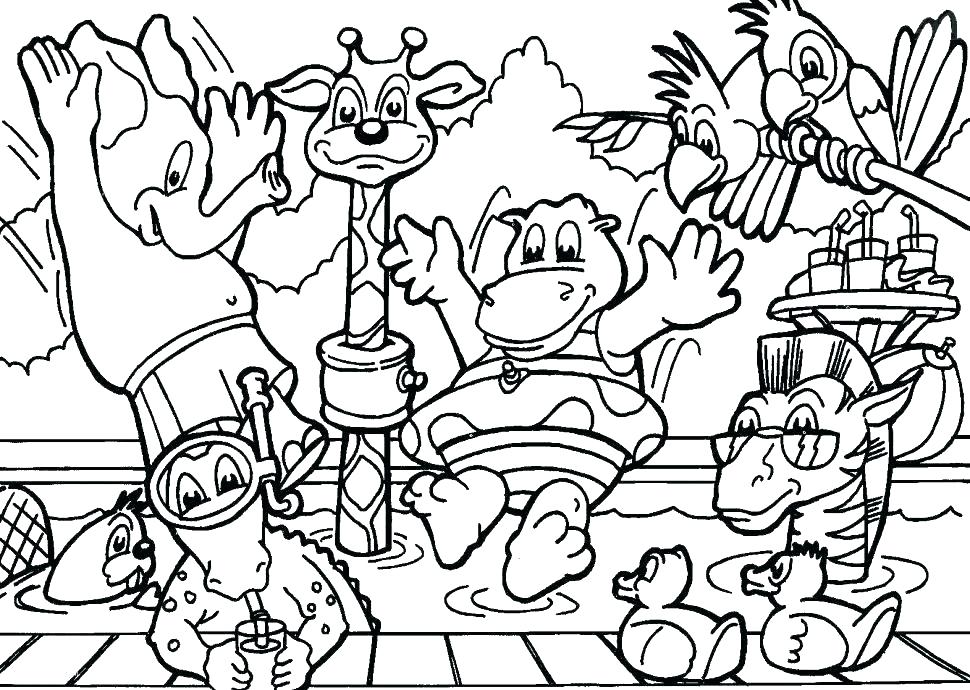 Forest Animals Coloring Pages Forest Coloring Page Forest Animals 970x690 Forest Animals Coloring Pages Forest Coloring Page Forest Animals