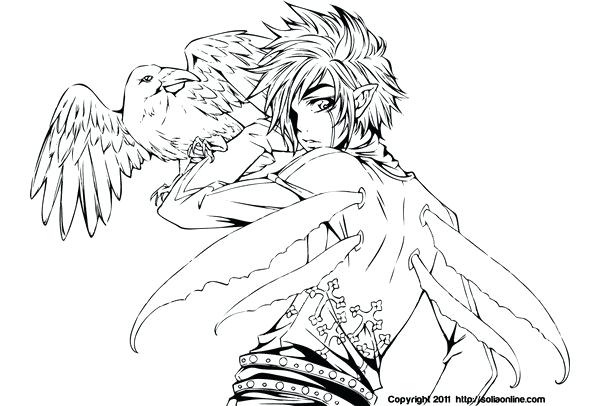 Coloring Pages For Adults Anime 600x406 Coloring Pages For Adults Anime