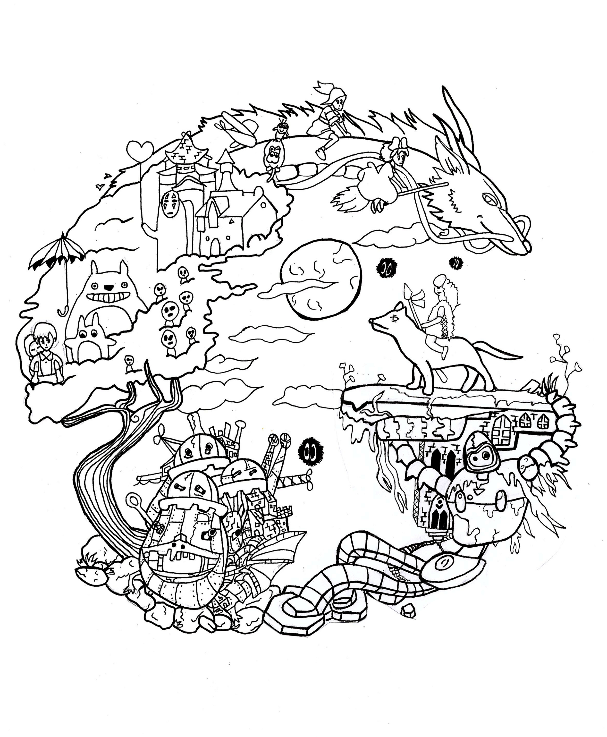 Studio Ghibli 2500x3035 Studio Ghibli