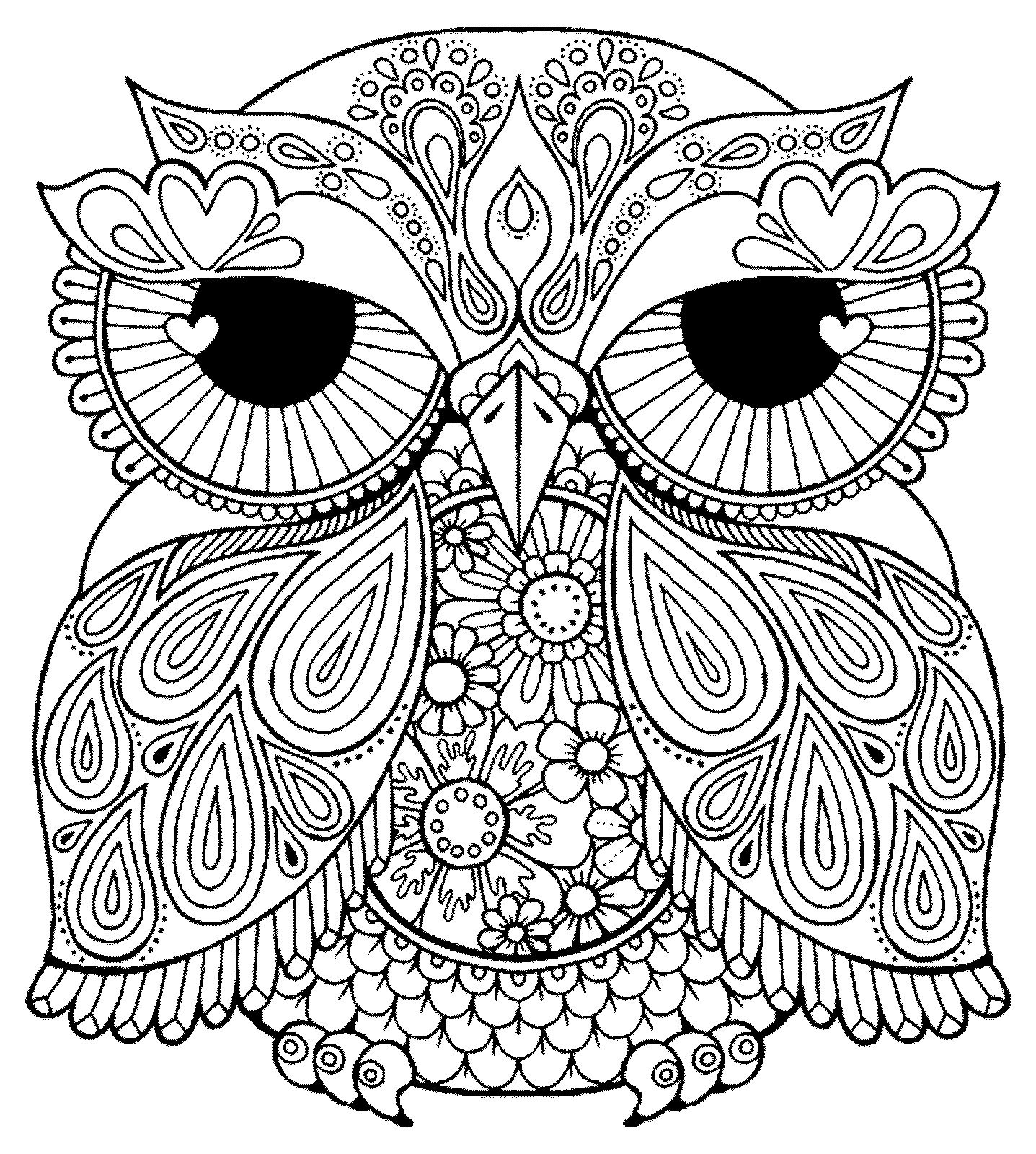 1437x1600 Adult Coloring Pages Birds 3 2 Printable Free