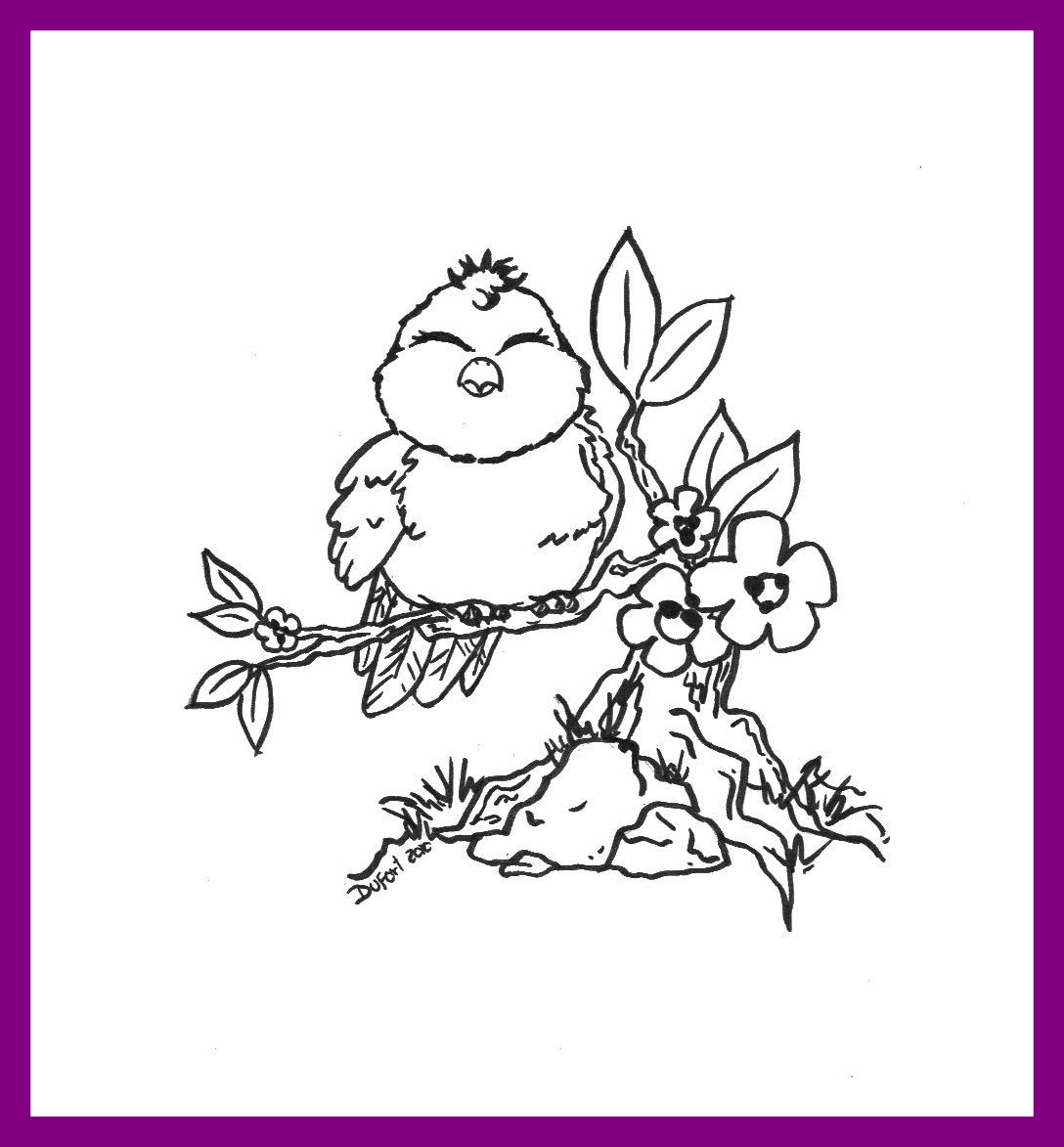1088x1173 Amazing Printable Coloring Pages Of Birds And Flowers For Adults