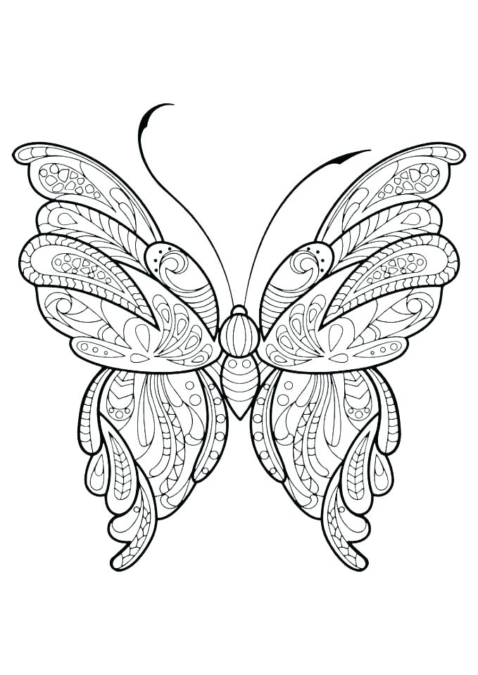 679x960 Butterfly Coloring Page Printable Coloring Pages Butterflies