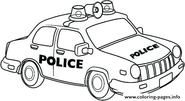 600x329 Police Cars Coloring Pages Car Coloring Sheets Police Car Coloring