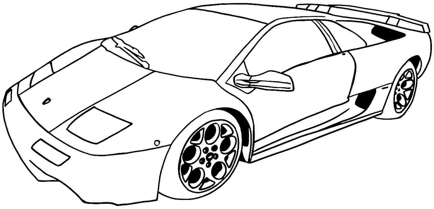 1434x693 Car Coloring Page