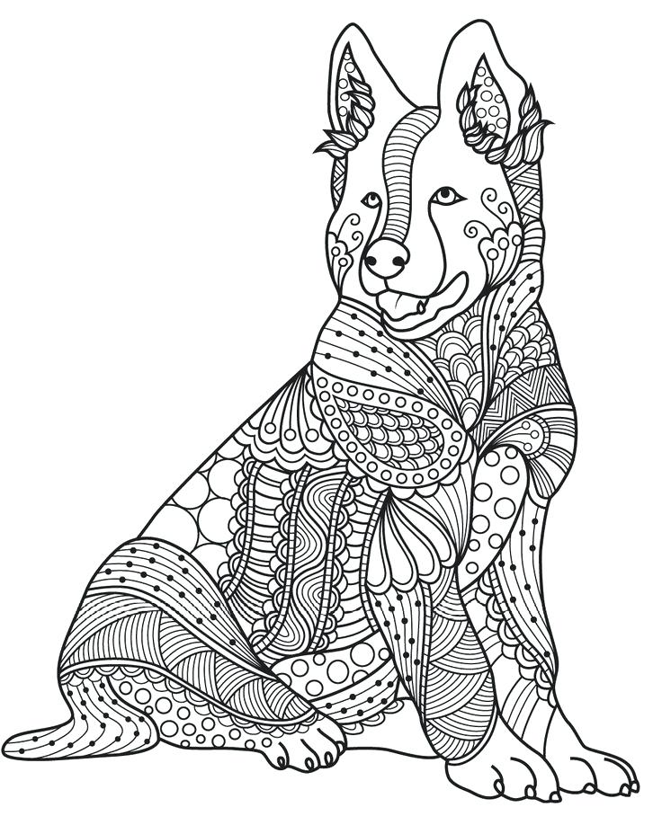 736x918 Dog Coloring Pages For Adults Dog Coloring Pages For Adults 468