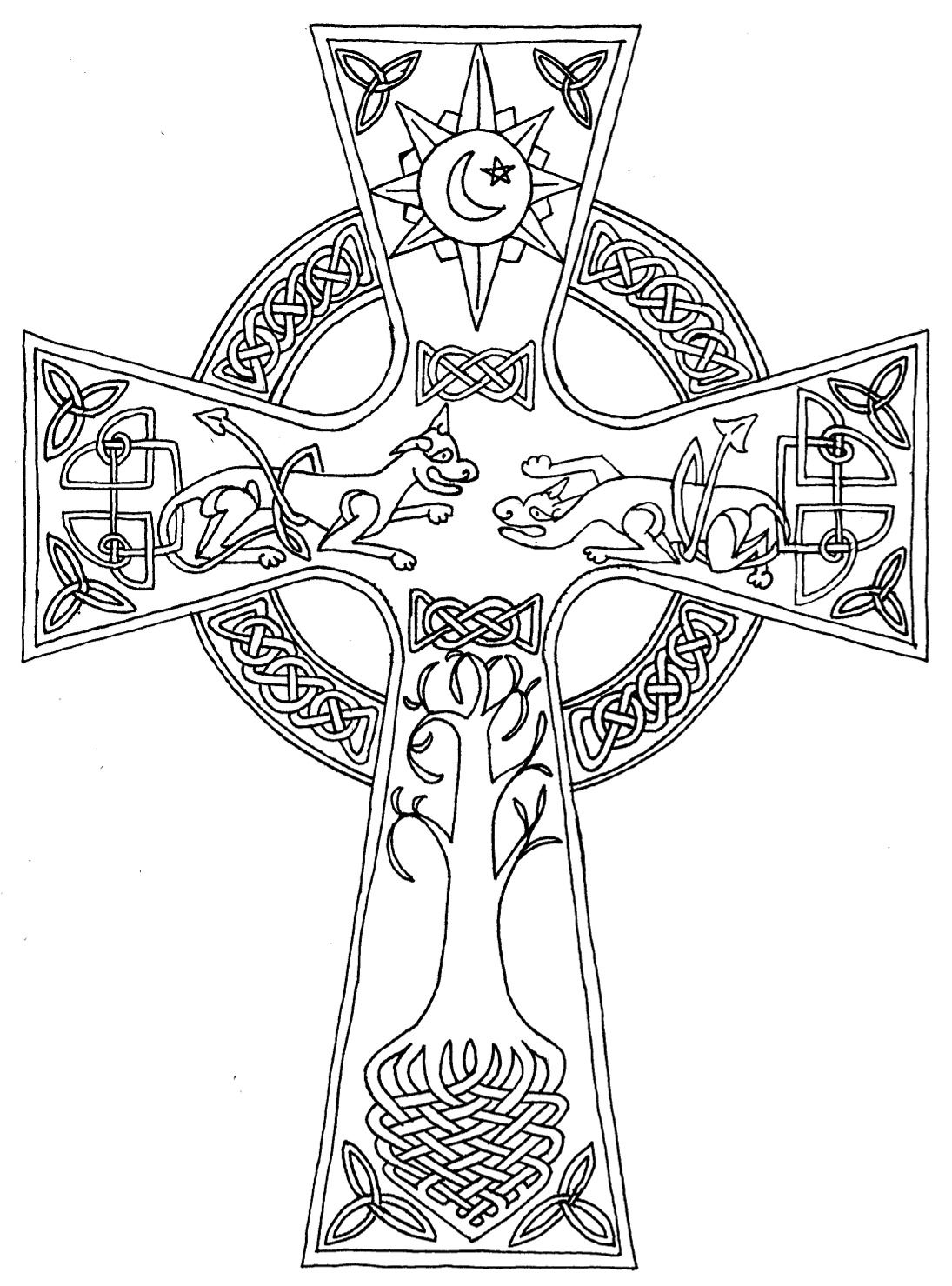 Incredible Celtic Cross Coloring Page Many Interesting Cliparts 1095x1479 Incredible Celtic Cross Coloring Page Many Interesting Cliparts