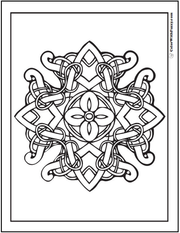 90 Celtic Coloring Pages Irish, Scottish, Gaelic 590x762 90 Celtic Coloring Pages Irish, Scottish, Gaelic