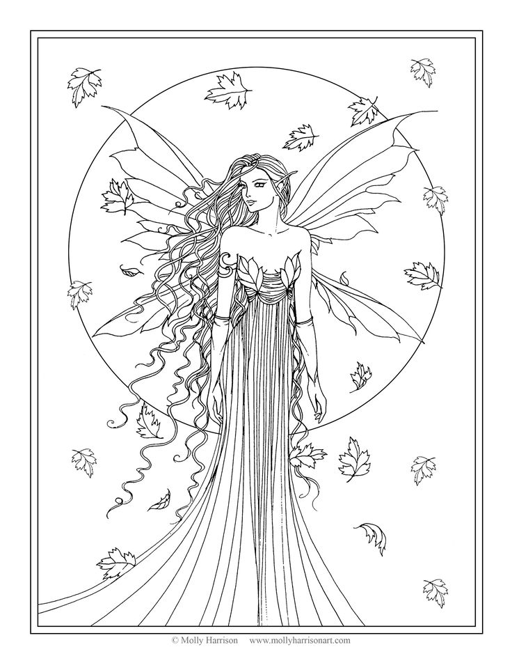 Coloring Pages For Adults Fairy