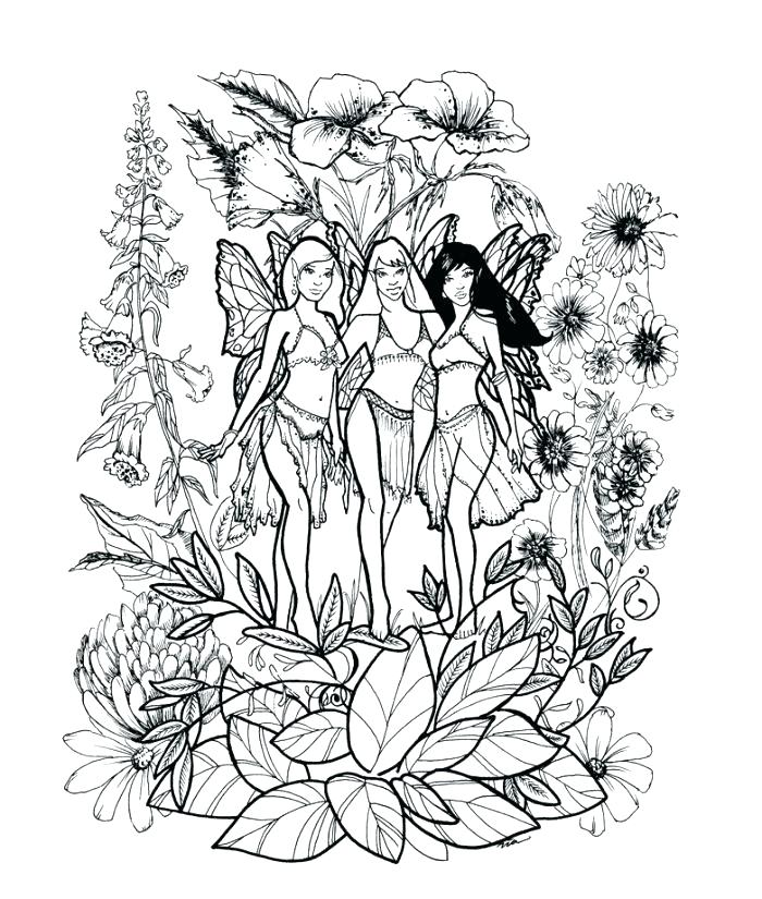 700x825 Fairies Coloring Pages Pdf