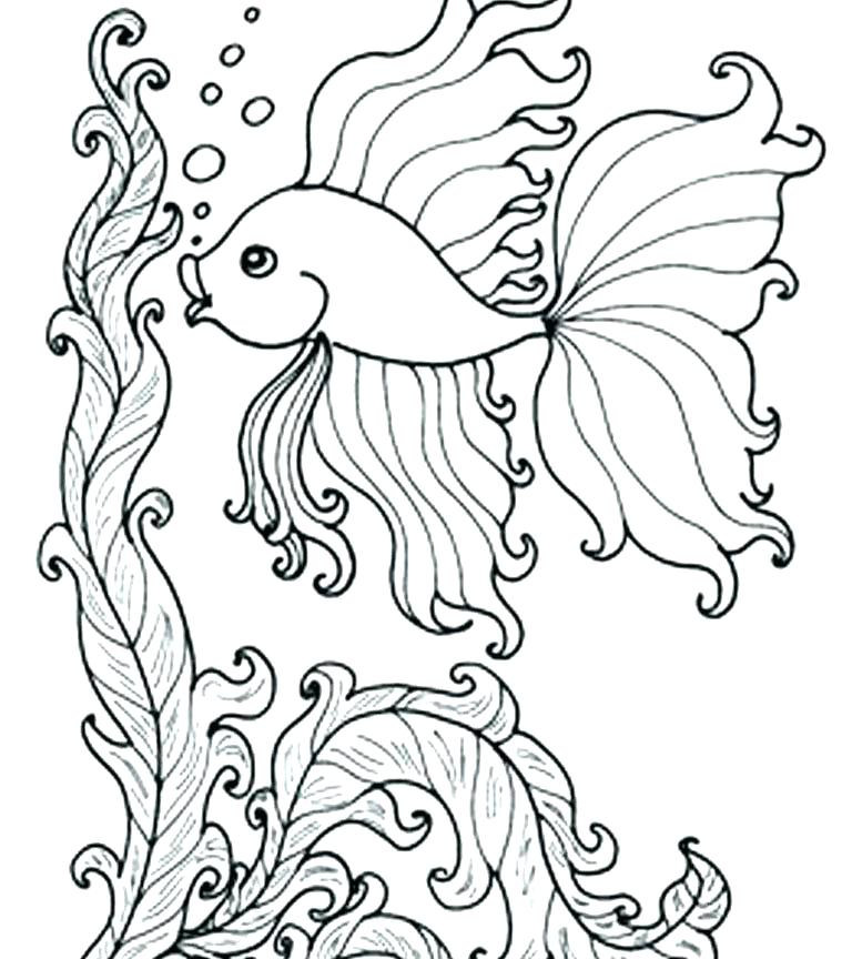Fish Coloring Pages For Adults 2 768x864 Fish Coloring Pages For Adults 2