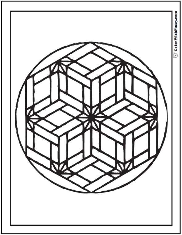 Coloring Pages For Adults Geometric