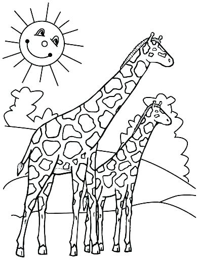 389x512 Giraffe Coloring Pages Giraffe Coloring Picture Giraffe Coloring